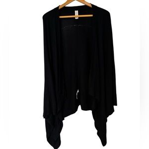 Lululemon Black Open Mind Waterfall Wrap Cardigan | One Size |Viscose Silk Blend